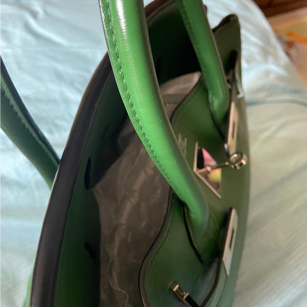 Hermes Birkin 30 Swift Green Vert Bengale PHW Bag - Picture 11 of 13